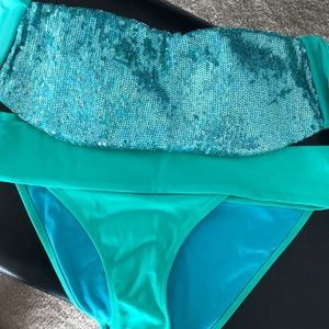 Victoria’s Secret sequin bandeau bikini set